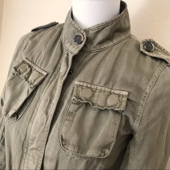 LOFT Petite Utility Jacket in Washed Army Green - Picture 2 of 8